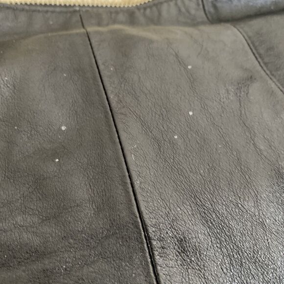 COACH Kristin New York Black Leather Satchel Shoulder Bag Purse Silver Hardware - Picture 4 of 12